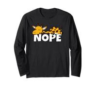 Giraffa Pigra Nope Not Today Pigro Pigrizia Maglia a Manica