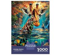 Giraffa Puzzle 1000 Pezzi, Jigsaw Puzzle Per Adulti E Ragazzi Dai 14 Anni in Su, Giochi StimolFormicai Per Tutta La Famiglia 38x26cm/1000pcs