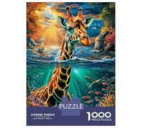 Giraffa Puzzle 1000 Pezzi, Jigsaw Puzzle Per Adulti E Ragazzi Dai 14 Anni in Su, Gioco Di Puzzle 38x26cm/1000pcs
