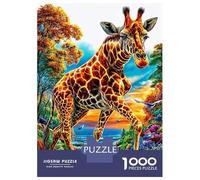 Giraffa Puzzle 1000 Pezzi, Jigsaw Puzzle Per Adulti E Ragazzi Dai 14 Anni in Su, Gioco Di Puzzle 38x26cm/1000pcs
