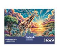 Giraffa Puzzle 1000 Pezzi, Jigsaw Puzzle Per Adulti Puzzle 1000 Pezzi Difficili Per Adulti Home Giochi Puzzle 38x26cm/1000pcs