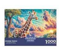 Giraffa Puzzle 1000 Pezzi, Puzzle Impossibile 1000 Pezzi Gioco Di Sfida Intellettuale 38x26cm/1000pcs