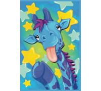 Giraffa quaderno: quaderno a quadrotti, per Asilo e scuola materna. 1 cm di grandezza. Notebook for elementary school, 1st to 3rd grade, giraffe notebook, with stars.