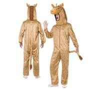 Giraffa Tutto IN Uno Adulti Donna Uomo Costume Animale Giraffa Completo Media