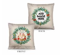 Giraffa Yourself A Merry Piccolo Natale - 26cm x 26cm - Personalizzato Cuscino