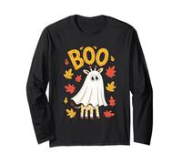 Giraffe Boo Halloween Carino Fantasma Divertente Spooky Costume Maglia a Manica
