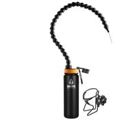 Giraffe Bottle Sistema per bere a mani libere, bottiglia in acciaio inox, con supporto rotondo per bottiglia (63 cm)