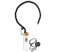 Giraffe Bottle Tower, sistema per bere a mani libere, bottiglia trasparente in Tritan, con supporto per bottiglia montato su tubo rotondo (lunghezza 91 cm)