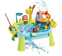 Giraffe Faucet Water Play Table - Fishing Game Activity Center, Interactive Summer Learning Toy | Encouraging Coordination Imagination Social Engagement, Cognitive Growth For Boys Girls Outdoor Recrea