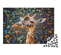Giraffe Jigsaw Puzzle Impossibili 1000 Pezzi Vortex digitale Decorazione Per La Casa. Giochi Rilassamento E Intelligence Per Adulti E Ragazzi Da 14 Anni 1000pcs (75x50cm)