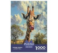 Giraffe Jigsaw Puzzle Impossibili 1000Pcs Decorazione Per La Casa. Rilassamento E Intelligence Per Adulti E Ragazzi Da 14 Anni 70x50cm/1000pcs
