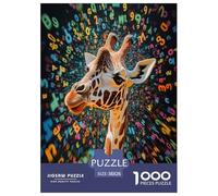 Giraffe Jigsaw Puzzle Impossible 1000 Pezzi Decorazione Per La Casa. Rilassamento E Intelligence Per Adulti E Ragazzi Da 14 Anni 38x26cm/1000pcs