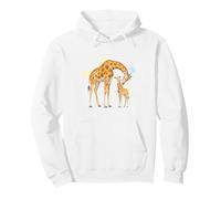 Giraffe Mama Baby Madre Bambino Amore Felpa con Cappuccio