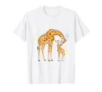 Giraffe Mama Baby Madre Bambino Amore Maglietta