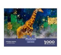 Giraffe, Puzzle Da 1000 Pezzi, Immagini Splendide E Raffinate, Perfetto Per Incorniciare, Adatto Dai 12 Anni, Painted Style Animal, 70x50cm/1000pcs