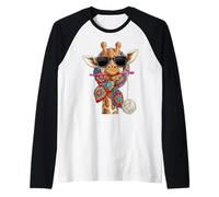 Giraffe Safari Granny Square Crochet Yarn Crochet Lover Maglia con Maniche Raglan