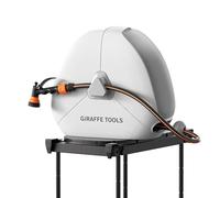 Giraffe Tools Avvolgitubo retrattile da 25 m, molto resistente, con lancia a 7 funzioni e base girevole flessibile a 360°