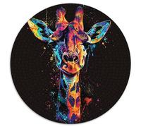 Giraffen-Puzzle für Erwachsene, 1000-teiliges Papierpuzzle, Weihnachtsgeschenk für Teenager, Stressabbau, cooles einzigartiges Geschenk für die Familie, 1000 Teile (67,5x67,5cm)