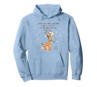 Giraffe's are Awesome I am Awesome Therefore I am a Giraffe Felpa con Cappuccio