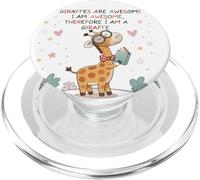 Giraffe's are Awesome I am Awesome Therefore I am a Giraffe PopSockets PopGrip per MagSafe