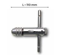 Giramaschi a cricchetto USAG 618 - Quadro femmina 4,6-8 mm