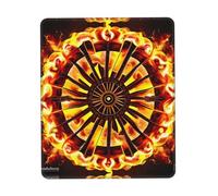 Girando la fiamma Tappetino per mouse multicolore in gomma ispessita con bordo bloccato 21,1 x 26,2 cm per ufficio, gioco, studio e scrivania