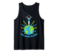 Girando per Il Mondo Baton Twirler Design Canotta