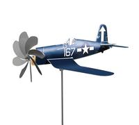 Girandola a a forma di aeromobile, scultura a , decorazione per aeroplano, alimentata dal , resistente alle intemperie, per giardino, balcone, giardino, prato, patio