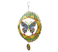 Girandola A Con Forma Di Farfalla Per Esterni | Decorazione Da Patio In Metallo Dallo Stile Rustico,Sculture al a Forma di Farfalla,Per Portico Cortile Patio Giardino Inaugurazione Casa E Compleanno