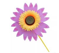 Girandola a vento con girasole per uso in giardino, aggiunge colore al tuo spazio esterno (viola)