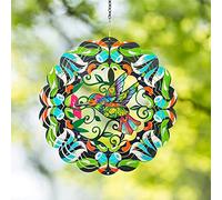 Girandola a vento in metallo con colibrì, regalo per donne, mamma, nonna, moglie, decorazione per interni ed esterni, 30,5 cm, per ornamenti natalizi