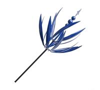 Girandola a vento in stile minimalista per giardino e cortile con robusto telaio in metallo per tutte le condizioni atmosferiche all'aperto prestazioni (blu)