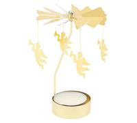 Girandola Porta Candele Angeli Portacandela Mulino a Vento Portafortuna 8 * 13 cm Giostra Natalizia Oro Soprammobili per Matrimoni Natale Matrimoni Feste Feste e Decorazioni per la Casa