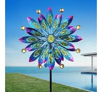 Girandole a vento per cortile e giardino, multicolore