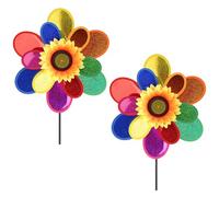 Girandole Spaventa Uccelli,YouYuer 2PCS Grande Girandola a Vento Mulino a Vento Giardino Scaccia Uccelli Girandole Bambini per Prato da Giardino Giocattolo
