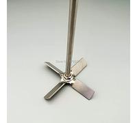 Girante miscelatore da laboratorio a palette agitatore in acciaio inossidabile 1 Set di asta agitatrice elica quattro pale in acciaio inossidabile 304 laboratorio 40-100mm(100mm lama with rod)