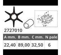Girante per Honda / Johnson / Evinrude / OMC / Mariner / Mercruiser / Mercury