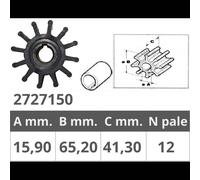Girante per Jabsco / JMP / Oberdorfer / Onan / Perkins / Sherwood / Volvo Penta