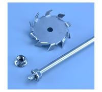 Girante per miscelatore da laboratorio con paletta di agitazione in acciaio inossidabile Disco di dispersione in acciaio inossidabile 304 con asta agitazione varie dimensioni(13cm disk with rod)