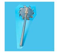 Girante per miscelatore da laboratorio con paletta di agitazione in acciaio inossidabile Pala di dispersione a dente in acciaio inossidabile 304 con asta agitazione 1 set 3-18 cm(5cm disk with rod)