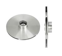Girante per pompa dell'acqua in 1 pezzo, girante in alluminio pressofuso, girante per pompa per acque reflue, accessori per girante di ricambio (130X45X12MM)