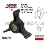 GIRANTE POMPA ACQUA JOHNSON/EVINRUDE 737 2T(25/40/50)MOTORI FUORIBORDO IMPELLER