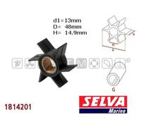 GIRANTE POMPA ACQUA SELVA 2T(6/8/10/15CV) MOTORI FUORIBORDO IMPELLER