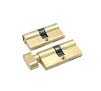 girare il pollice con la chiave della porta, Avocet Abs Gold Biased Cylinder Lock 60mm Anti-Theft Brass Lengthened Core Extended Keys(60(30knob-30))