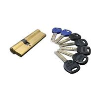 girare il pollice con la chiave della porta, Serratura a cilindro in ottone da 65-85 mm con centrale ed eccentrico e 2+5 chiavi for la sicurezza delle porte(75mm Eccentric)