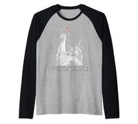 Girare Il Volume Up Statua della libertà NYC Pride Design Maglia con Maniche Raglan