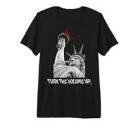 Girare Il Volume Up Statua della libertà NYC Pride Design Maglietta Premium