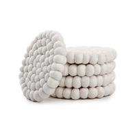 Girare Sottobicchieri a Sfera in Feltro - Sottobicchieri da Tavola in 100% Lana Merino - Sottopentola Assorbente per Bevande - Infeltriti a Mano in Nepal da Woolygon - Multicolore - Set di 5