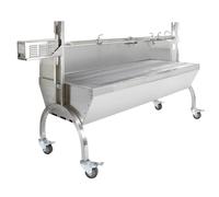 Girarrosto 90 kg di Carne Altezza Spiedo Regolabile per Barbecue Feste ed Eventi