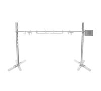 Girarrosto Elettrico Barbecue, Rostiera Automatica 360° in Acciaio Inossidabile, Edelstahl Spanferkelgrill, Altezza Regolabile 5 Livelli, Supporto X Stabile, Campeggio Esterno, Giardino Famiglia